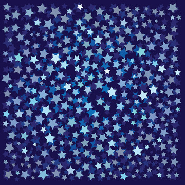 抽象背景與藍(lán)色的星星