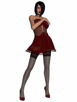性感衣服的女人