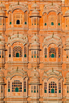 Hawa Mahal；風(fēng)的宮殿；齋浦爾；拉賈斯坦；印度。
