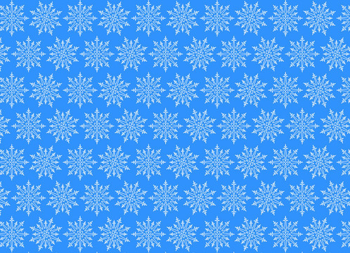 藍(lán)色背景上的雪花