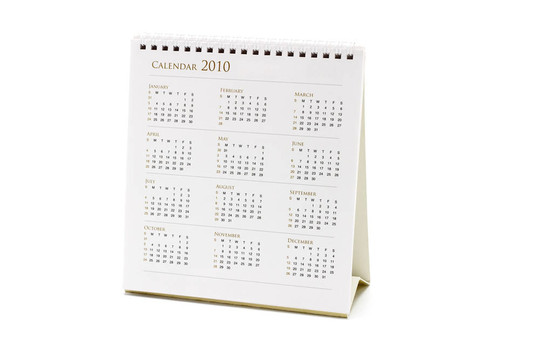 2010桌面日歷