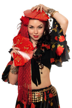富有表現(xiàn)力的女人的畫像
