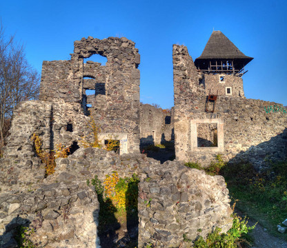 Nevytsky Castle在Zakarpattya；烏克蘭
