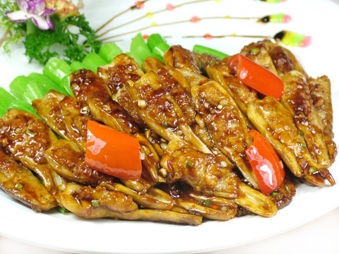 煎釀雞比菇