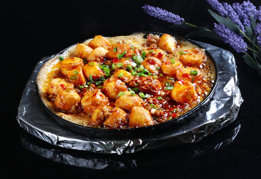 鐵板肉醬豆腐