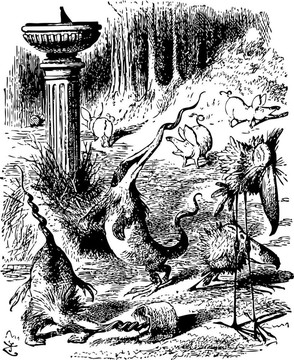 恐龍的生物-透過玻璃看愛麗絲發(fā)現(xiàn)有什么原刻書