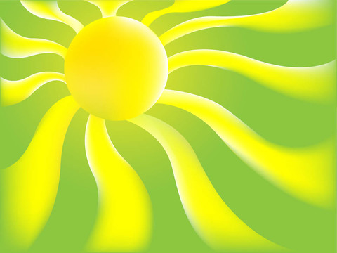 綠色的太陽背景