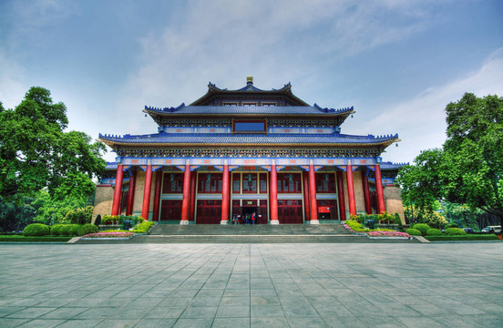 廣州中山紀(jì)念堂；中國(guó)。這是一個(gè)HDR圖像。