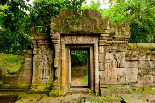 寺廟遺址；吳哥窟；柬埔寨
