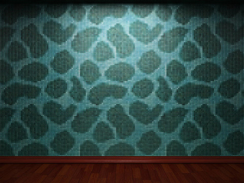發(fā)光瓷磚墻