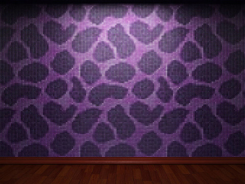 發(fā)光瓷磚墻