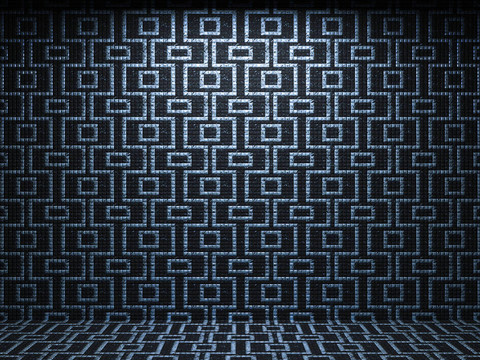 發(fā)光瓷磚墻