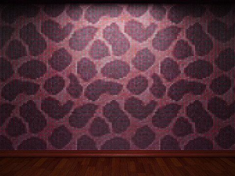 發(fā)光瓷磚墻