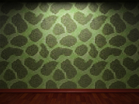 發(fā)光瓷磚墻