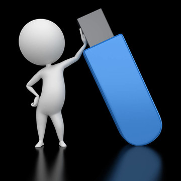 一個(gè)閃光的USB