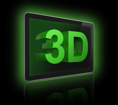 三維電視屏幕3D文本