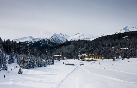 滑雪勝地Madonna di Campiglio。意大利