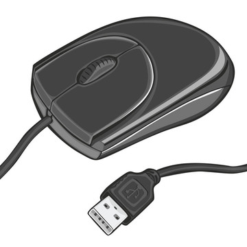 白色電腦鼠標(biāo)