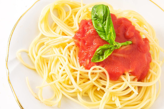 Spaghett和番茄醬