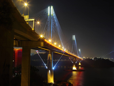 汀九橋夜景