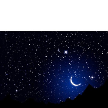 空間的夜晚的天空