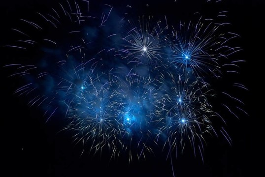 藍(lán)色煙花