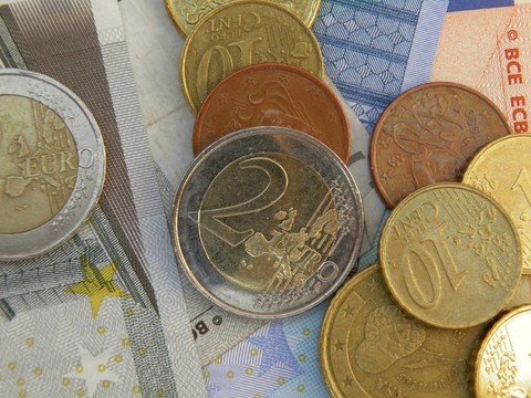 歐元紙幣和硬幣