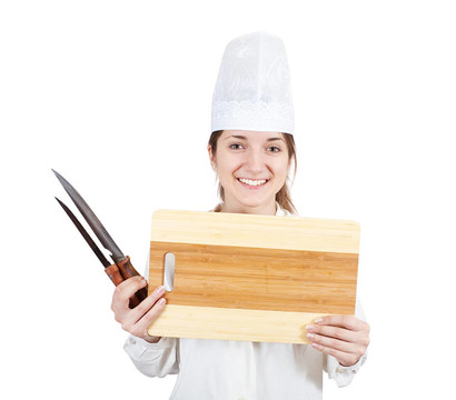 帶菜板的女廚師