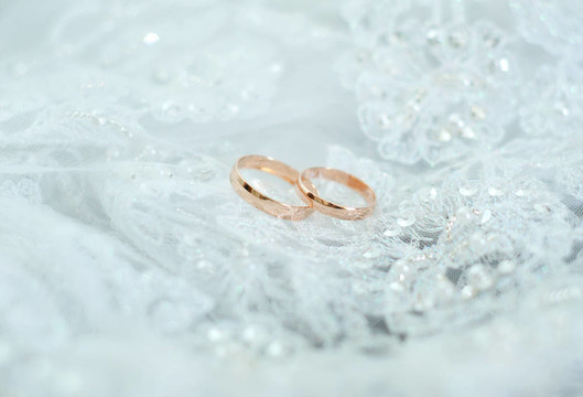 黃金結(jié)婚戒指。