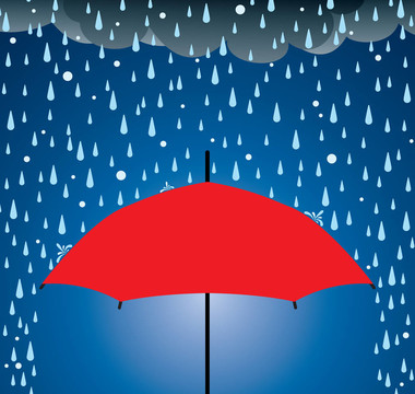 雨和冰雹保護傘