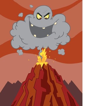 云之上的火山噴發(fā)