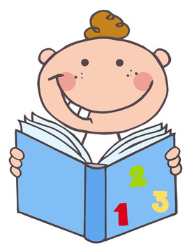 男孩男孩讀一本書