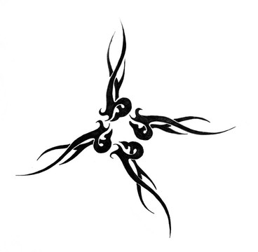 紋身藝術(shù)素描；部落設(shè)計(jì)