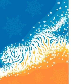老虎賀卡新年