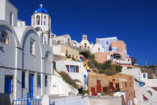 在島上，錫拉伊亞村（圣托里尼- Cyclades）；希臘