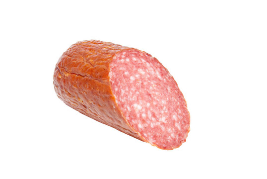 白色夏季香腸。