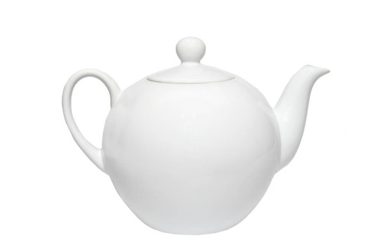 中國(guó)茶壺白色隔離。