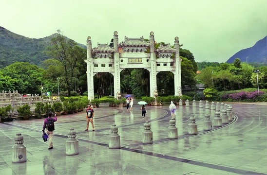 牌坊 香港大嶼山 寶蓮禪寺