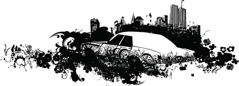 垃圾車的插圖
