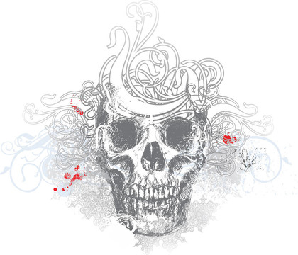 幽靈骷髏插畫