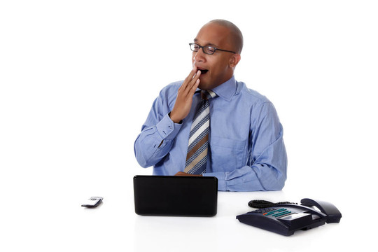 年輕漂亮的African American商人