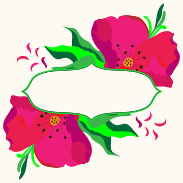 與犬薔薇花組合框架