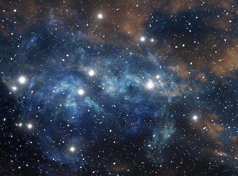 七彩太空星星云
