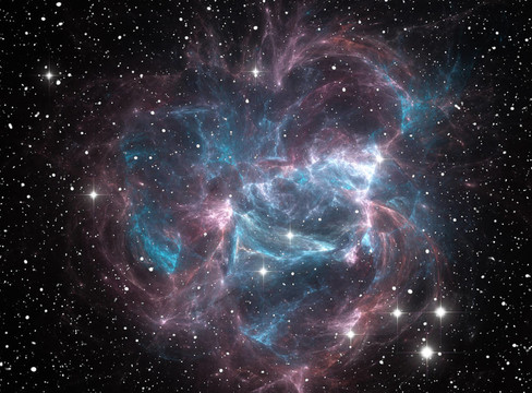 七彩太空星星云
