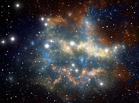 七彩太空星星云