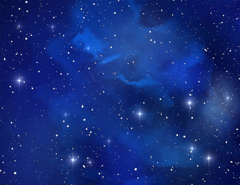 藍色空間星云