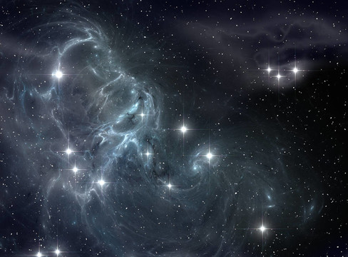 七彩太空星星云