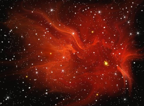多彩的空間星云