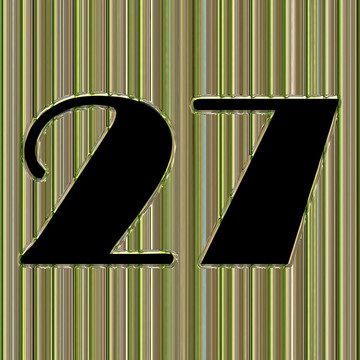 摘要玻璃背景與數(shù)字27和空間為您的文字