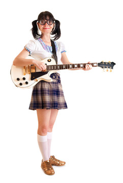 帶著吉他的女孩